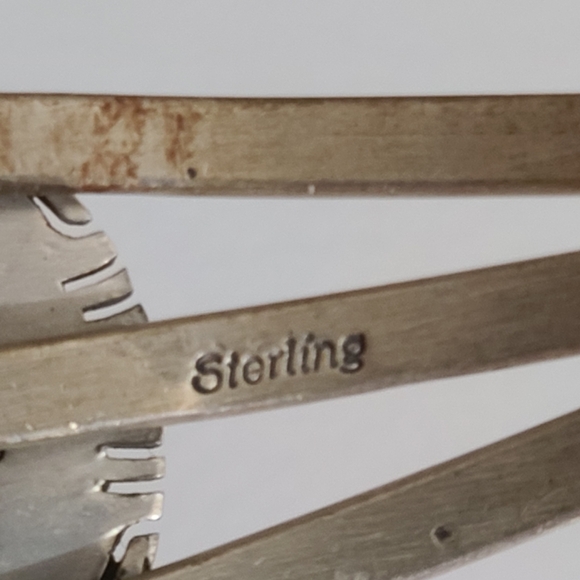 Vintage navajo Aaron Toadlena AT turquoise sterling bracelet native American - Picture 10 of 13